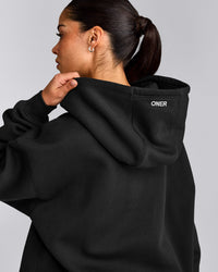 Foundations Cosy Oversized Hoodie | Soft Black