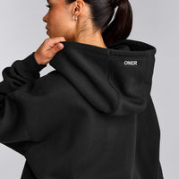 Foundations Cosy Oversized Hoodie | Soft Black