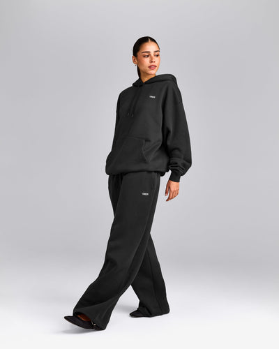 Foundations Cosy Oversized Hoodie | Soft Black