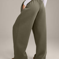 Foundations Cosy Oversized Straight Leg Joggers | Alpine Green