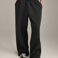 Foundations Cosy Oversized Straight Leg Joggers | Soft Black