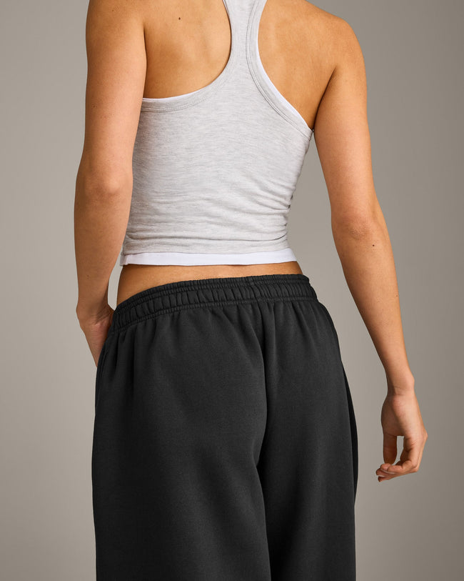 Foundations Cosy Oversized Straight Leg Joggers | Soft Black