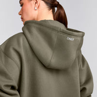 Foundations Cosy Oversized Zip Through Hoodie | Alpine Green