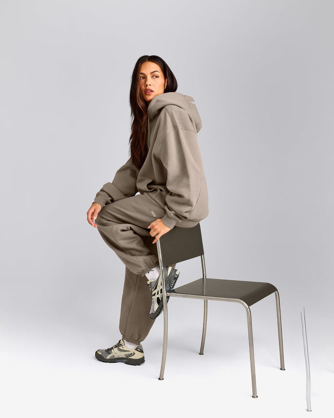 Foundations Cosy Oversized Zip Through Hoodie | Minky