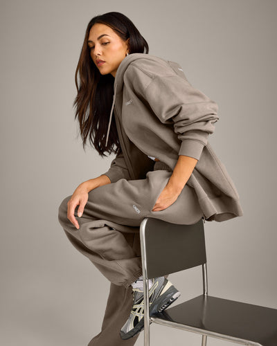 Foundations Cosy Oversized Zip Through Hoodie | Minky