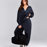 Foundations Cosy Oversized Zip Through Hoodie | True Blue