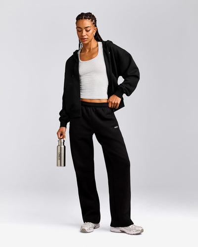Foundations Cosy Straight Leg Joggers | Black