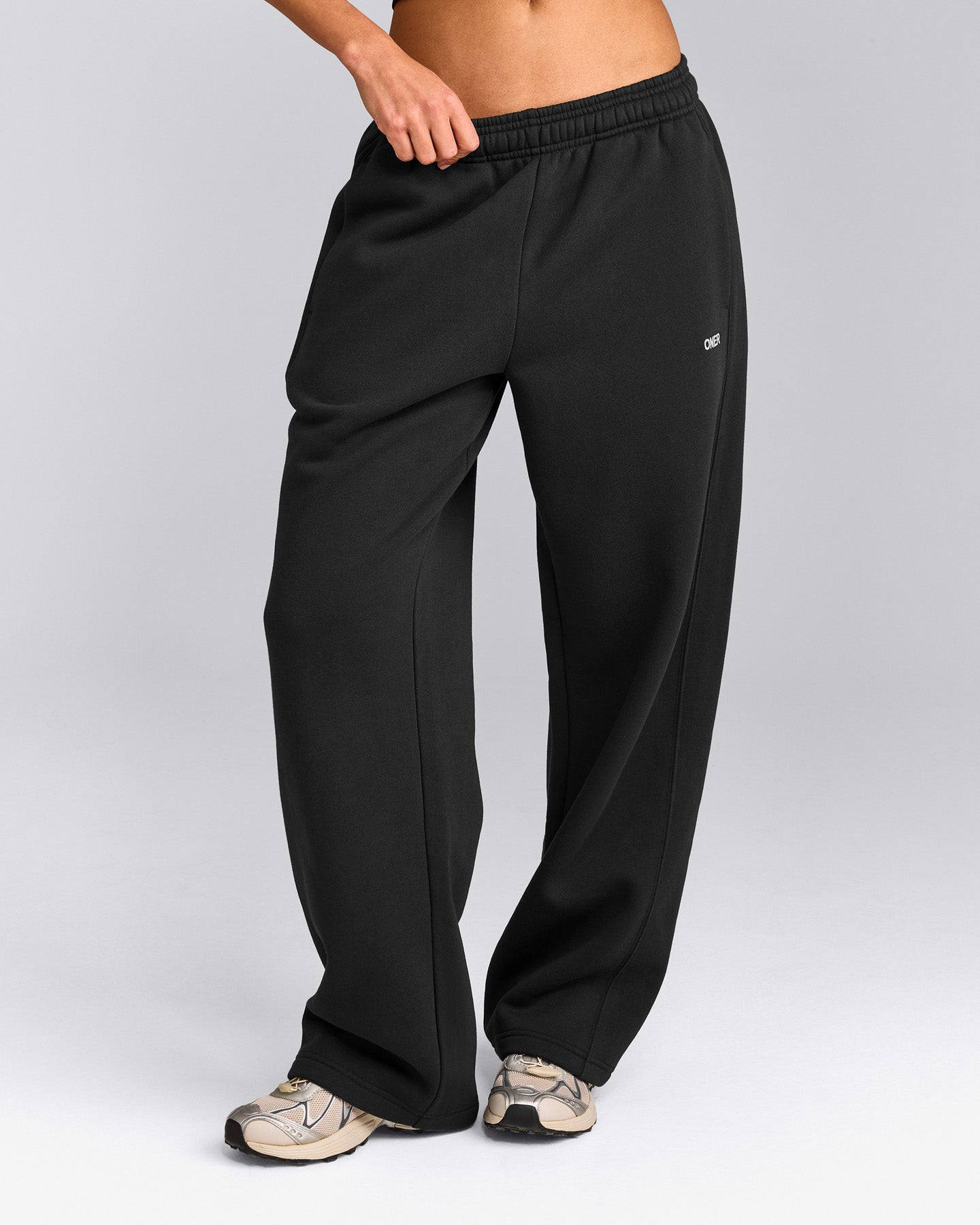 Foundations Cosy Straight Leg Joggers | Soft Black