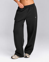 Foundations Cosy Straight Leg Joggers | Soft Black