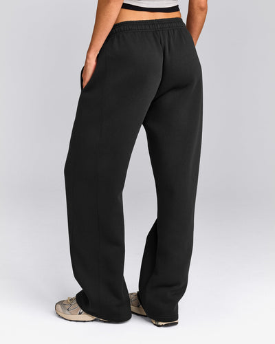 Foundations Cosy Straight Leg Joggers | Soft Black