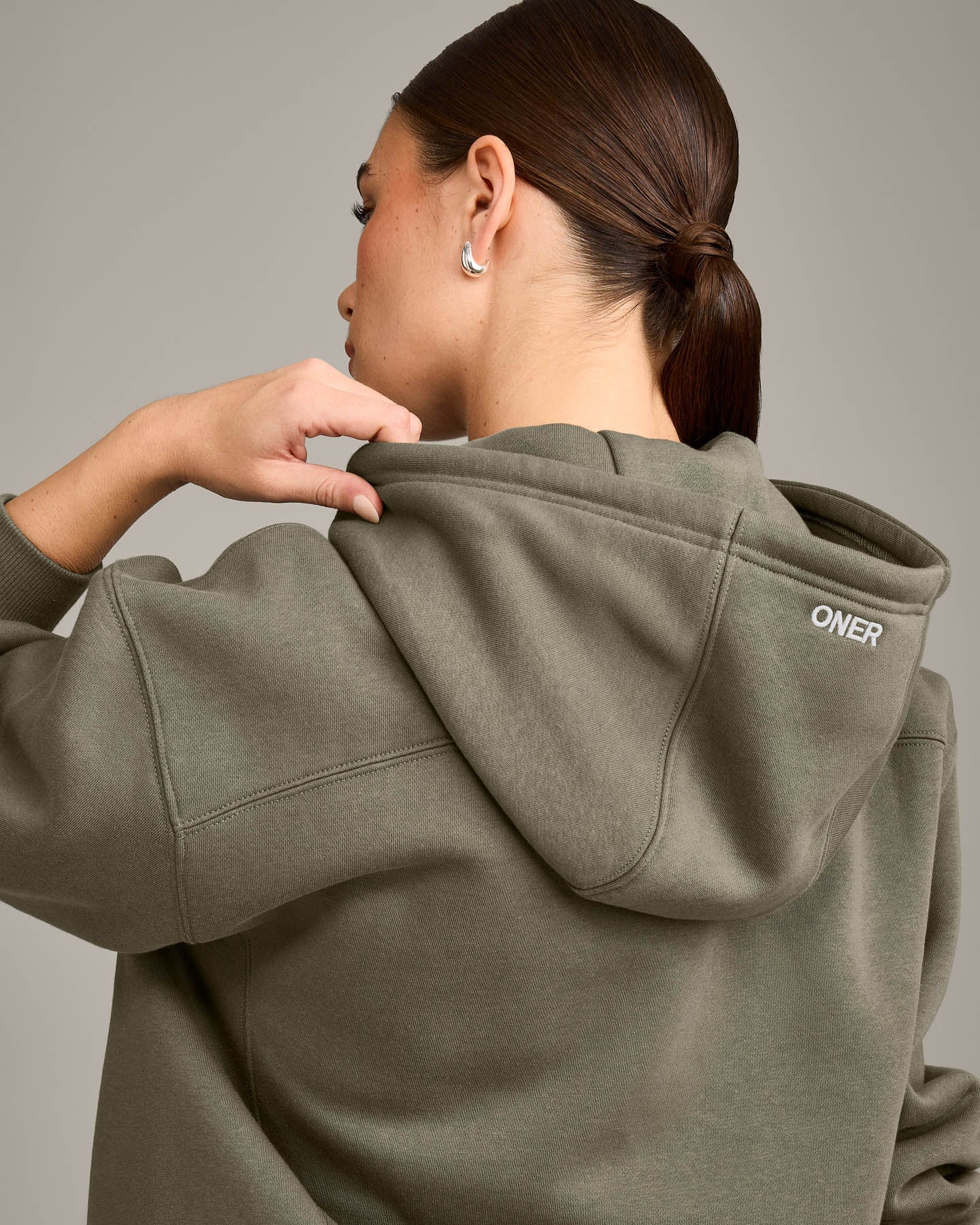 Foundations Cosy Zip Through Hoodie | Alpine Green