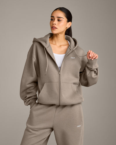 Foundations Cosy Zip Through Hoodie | Minky