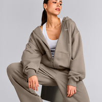 Foundations Cosy Zip Through Hoodie | Minky