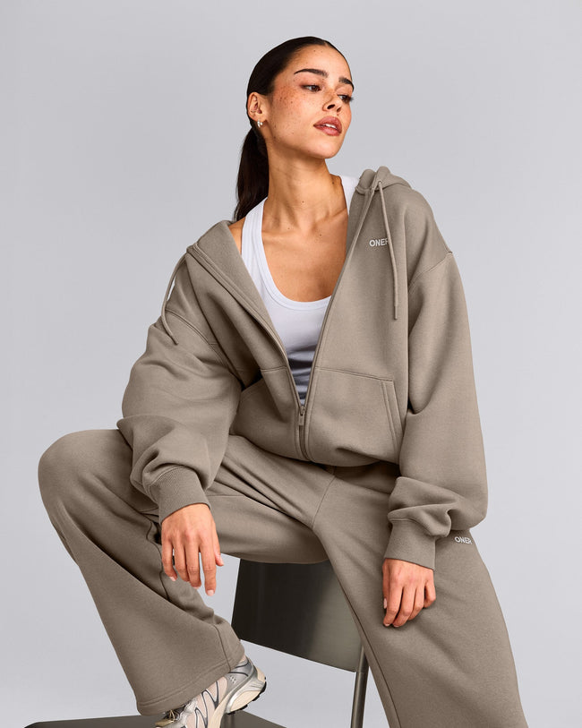 Foundations Cosy Zip Through Hoodie | Minky