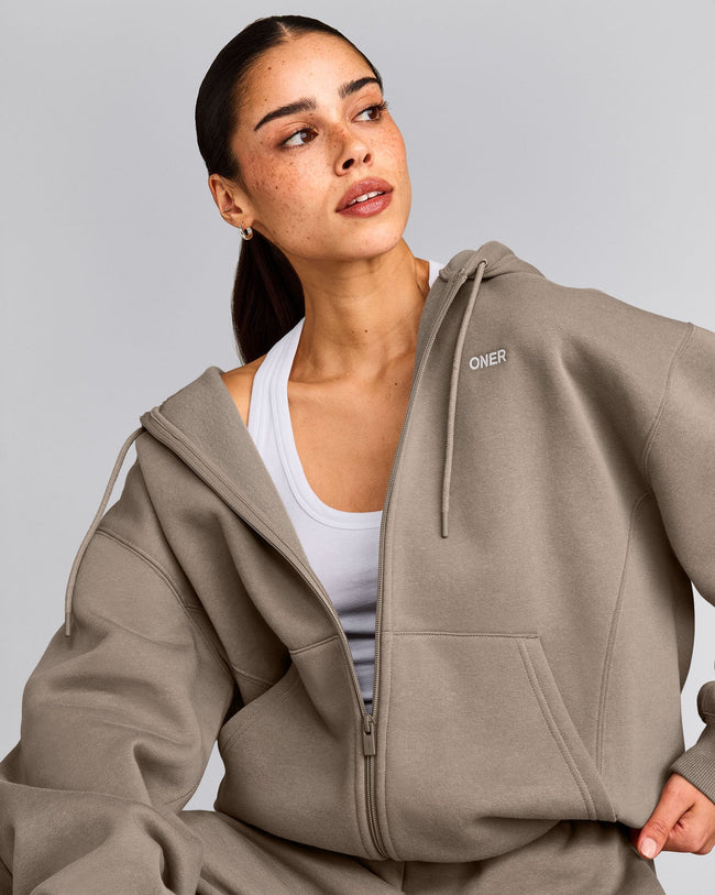 Foundations Cosy Zip Through Hoodie | Minky