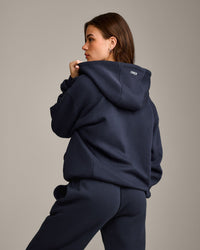 Foundations Cosy Zip Through Hoodie | True Blue