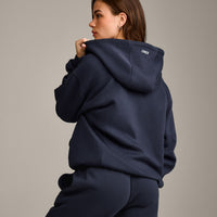 Foundations Cosy Zip Through Hoodie | True Blue
