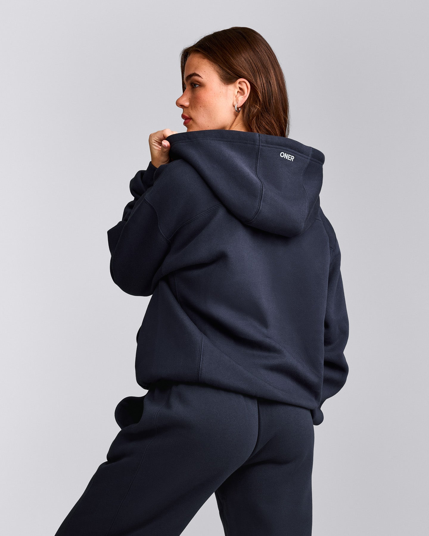 Foundations Cosy Zip Through Hoodie | True Blue