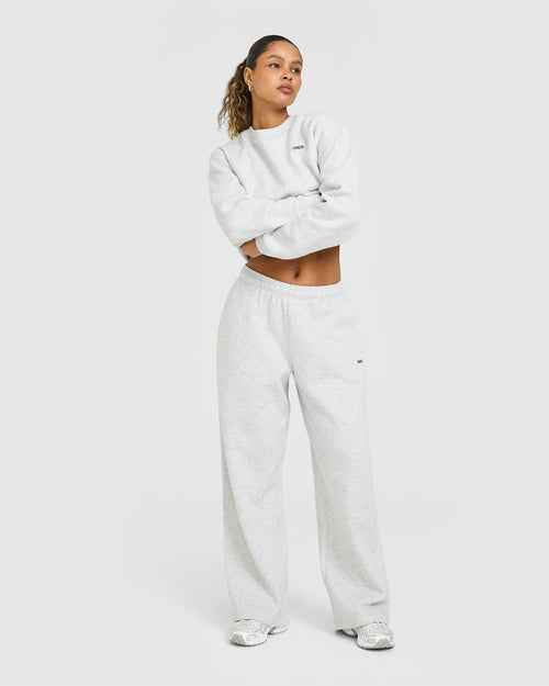 Foundations Oversized Sweatshirt | Light Grey Marl