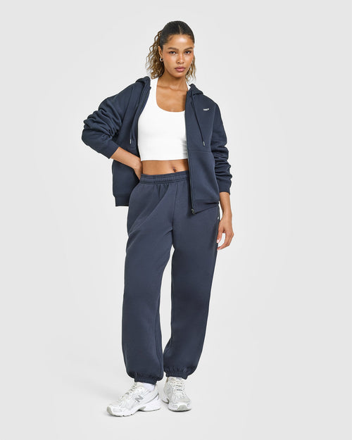 Foundations Zip Through Hoodie | True Blue