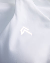 UnifiedMove™ V Neck Cross Back Vest with Reflective Logo | White