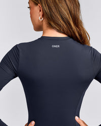 Mellow™ Motion Crew Neck Long Sleeve Mid Top | True Blue