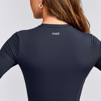 Mellow™ Motion Crew Neck Long Sleeve Mid Top | True Blue