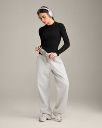 Mellow™ Motion Crew Neck Long Sleeve Top | Black