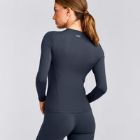 Mellow™ Motion Crew Neck Long Sleeve Top | True Blue