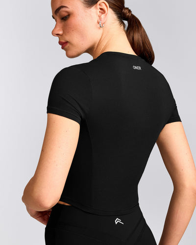 Mellow™ Motion Crew Neck Mid Top | Black