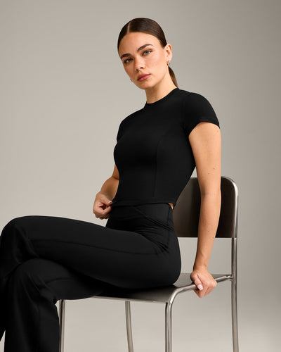 Mellow™ Motion Crew Neck Mid Top | Black