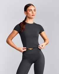 Mellow™ Motion Crew Neck Mid Top | Coal