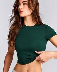 Mellow™ Motion Crew Neck Mid Top | Racing Green