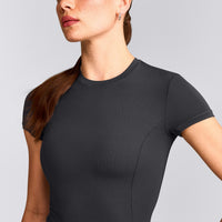 Mellow™ Motion Crew Neck Top | Coal