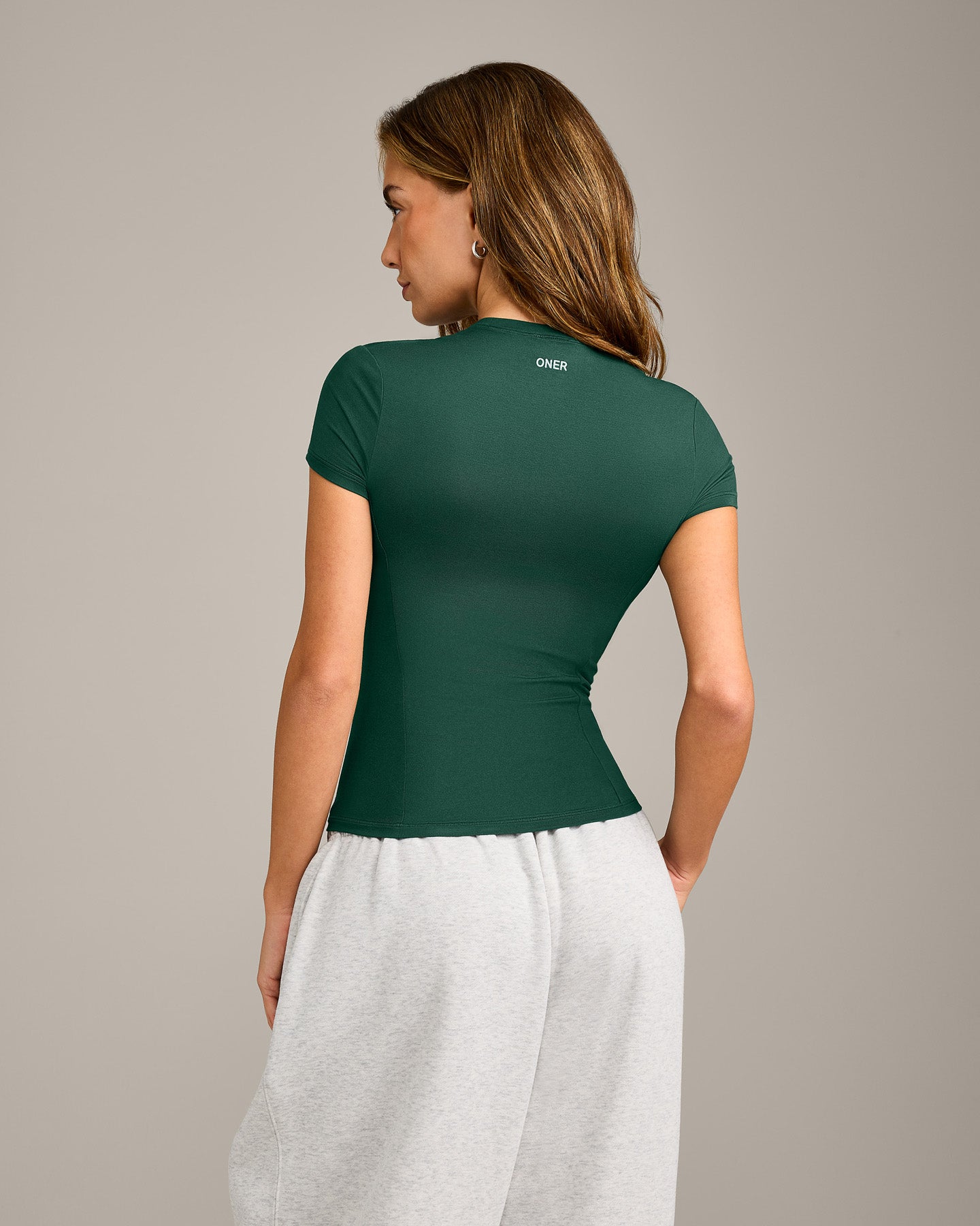 Mellow™ Motion Crew Neck Top | Racing Green