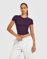 Mellow™ Soft Mid Short Sleeve T-Shirt | Blackberry Purple