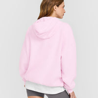 Mid Weight Relaxed Hoodie | Chalk Pink