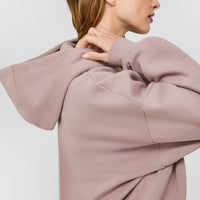 Mid Weight Relaxed Hoodie | Dusty Purple