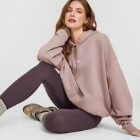 Mid Weight Relaxed Hoodie | Dusty Purple