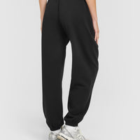 Mid Weight Relaxed Joggers | Soft Black