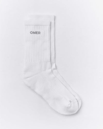 Long Crew Socks 1 Pack | White