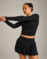 Oner Seamless Fitted Long Sleeve Top | Black
