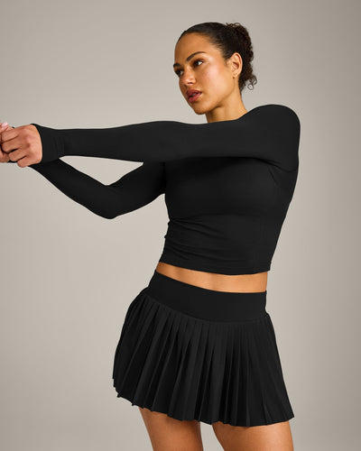 Oner Seamless Fitted Long Sleeve Top | Black