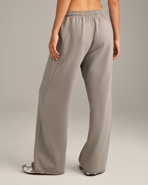 Raw Cut Lounge Wide Leg Joggers | Washed Minky