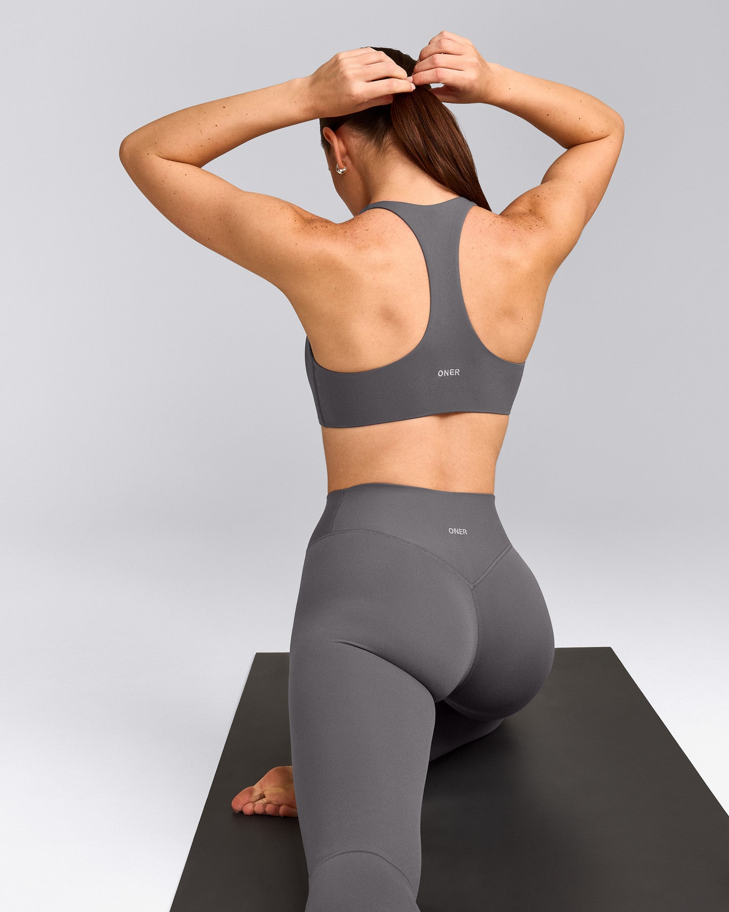 SoftMotion™ Bralette with Grey Logo | Ash Grey