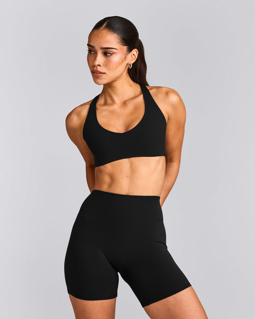 SoftMotion™ Bralette with Gray Logo | Black