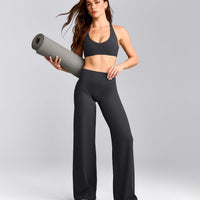 SoftMotion™ Bralette with Grey Logo | Coal