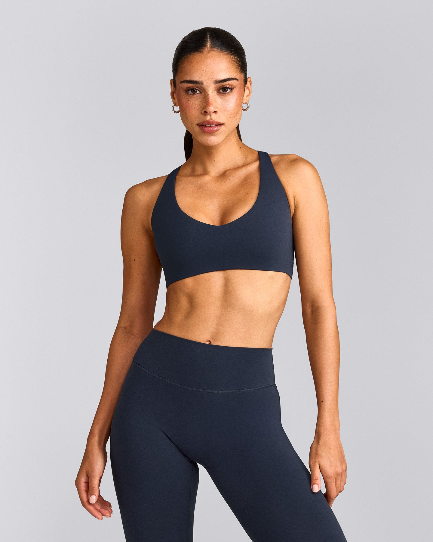 SoftMotion™ Bralette with Grey Logo | True Blue