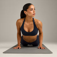 SoftMotion™ Bralette with Grey Logo | True Blue