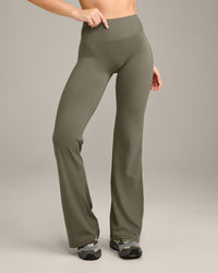 SoftMotion™ Flared Bottoms with Grey Logo | Alpine Green